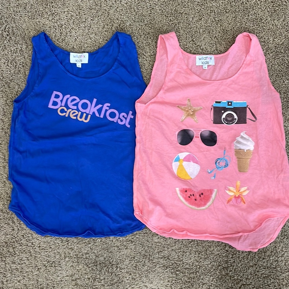 2 GiRLS SIZE 14 TANK TOPS